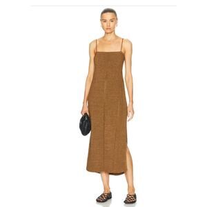 Proenza Schouler Suki Dress in Ochre Viscose Ribbon Knit M